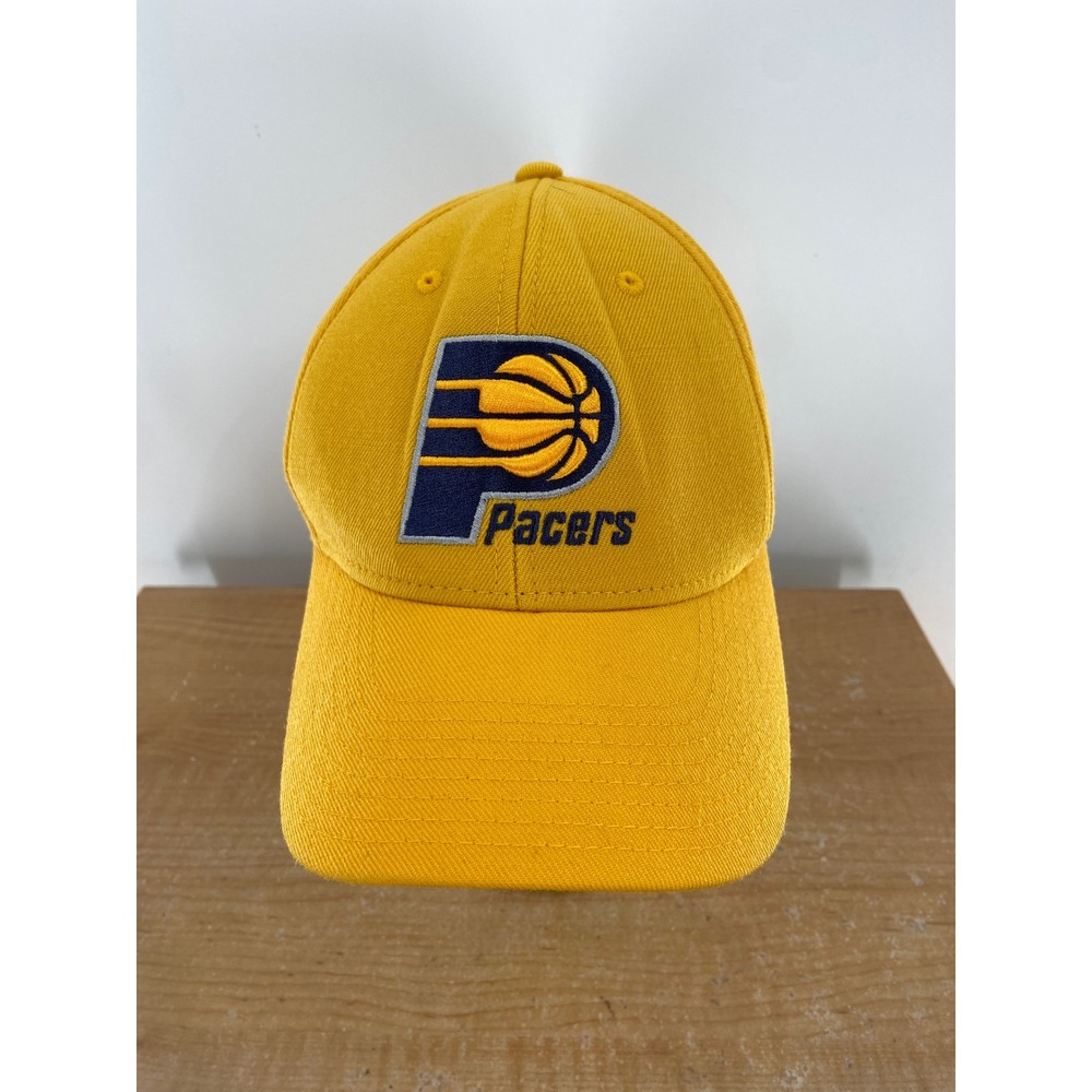 Adidas‎ Indiana Pacers NBA Baseball Cap Hat Yellow Adjustable Embroidered Logo